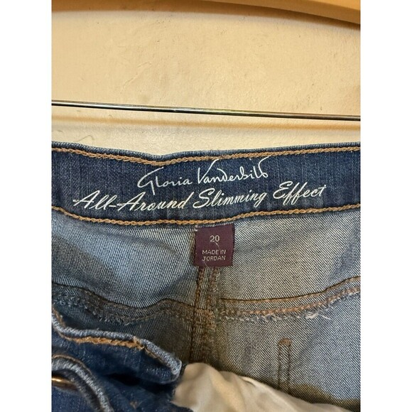 gloria vanderbilt amanda jeans capri Sz.20 - Picture 3 of 6